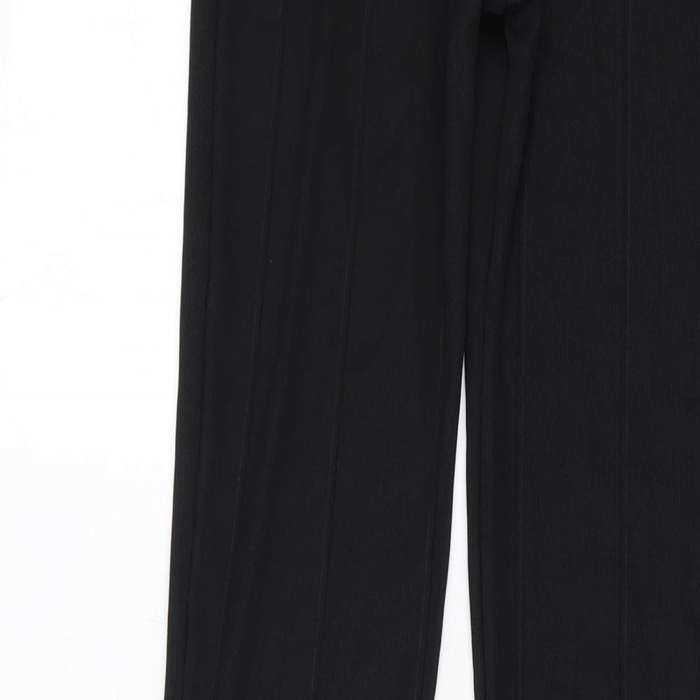 Womens UK Size 8 PRETTYLITTLETHING Regular Fit  Black Trousers