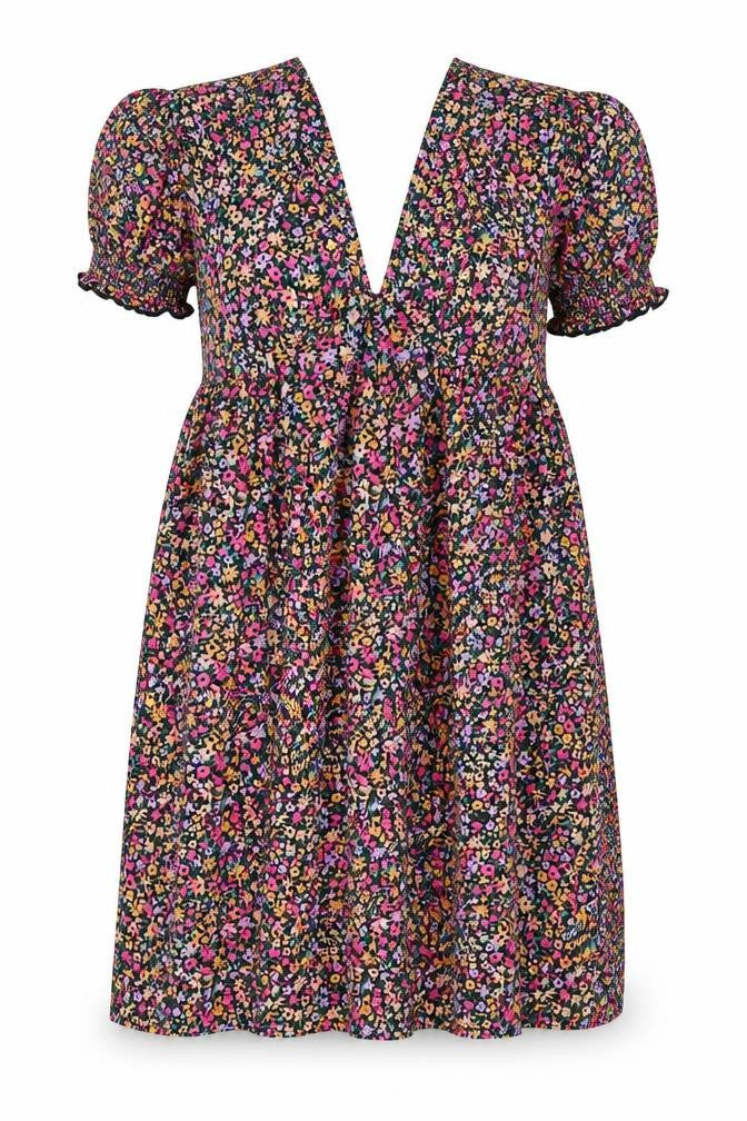 Miss Selfridge Womens Multicoloured Fair Isle Polyester A-Line Size 14 V-Neck Pullover