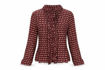 Womens UK Size S Zara Brown Basic Button-Up
