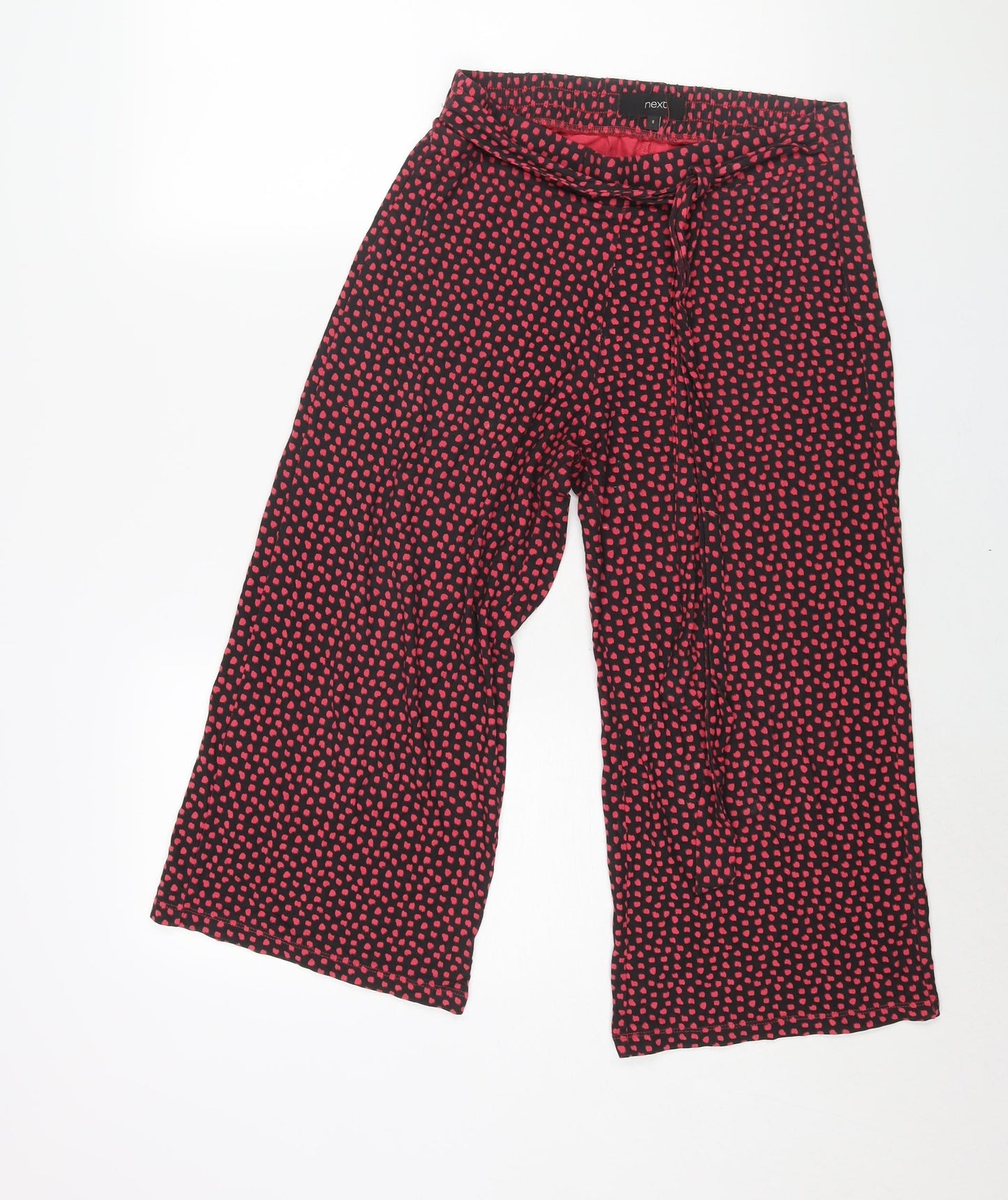 Womens UK Size 8 NEXT Regular Fit Cropped Pink Trousers
