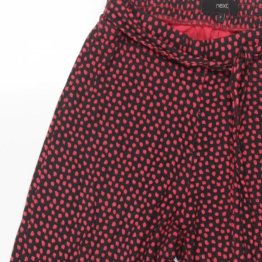 Womens UK Size 8 NEXT Regular Fit Cropped Pink Trousers
