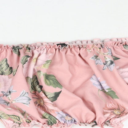 Womens UK Size 8 New Look Pink Cropped Blouse