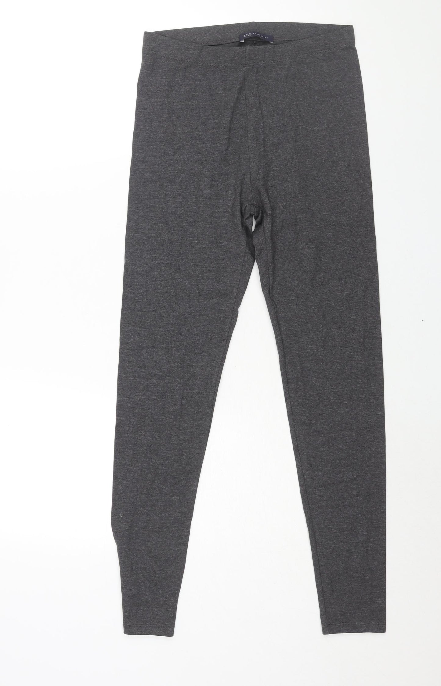 Womens UK Size 10 Marks and Spencer  Cropped Green Leggings