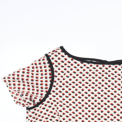 Womens UK Size 8 Therapy Multicoloured Basic Blouse