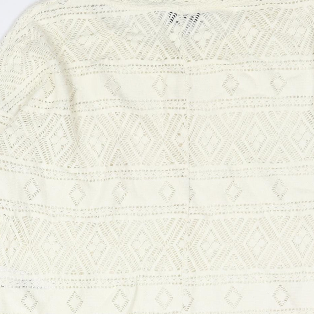 Womens UK Size 10 NEXT Ivory Basic Blouse