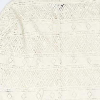 Womens UK Size 10 NEXT Ivory Basic Blouse
