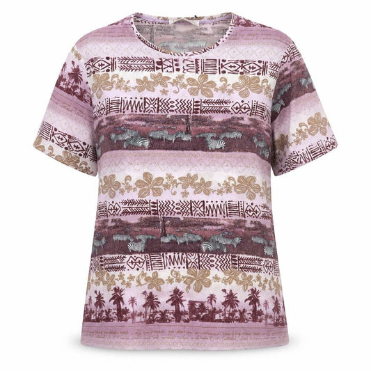 Womens UK Size 18 Daxon Multicoloured Basic Blouse