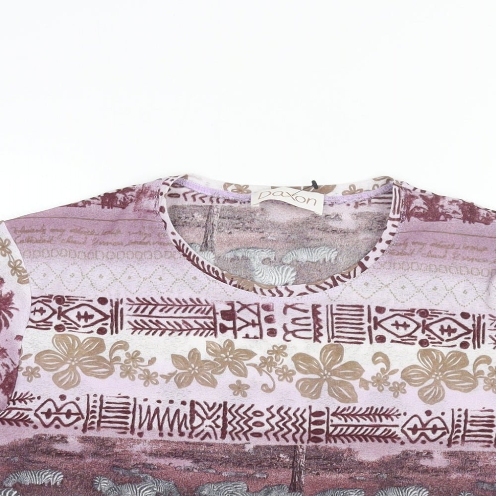 Womens UK Size 18 Daxon Multicoloured Basic Blouse