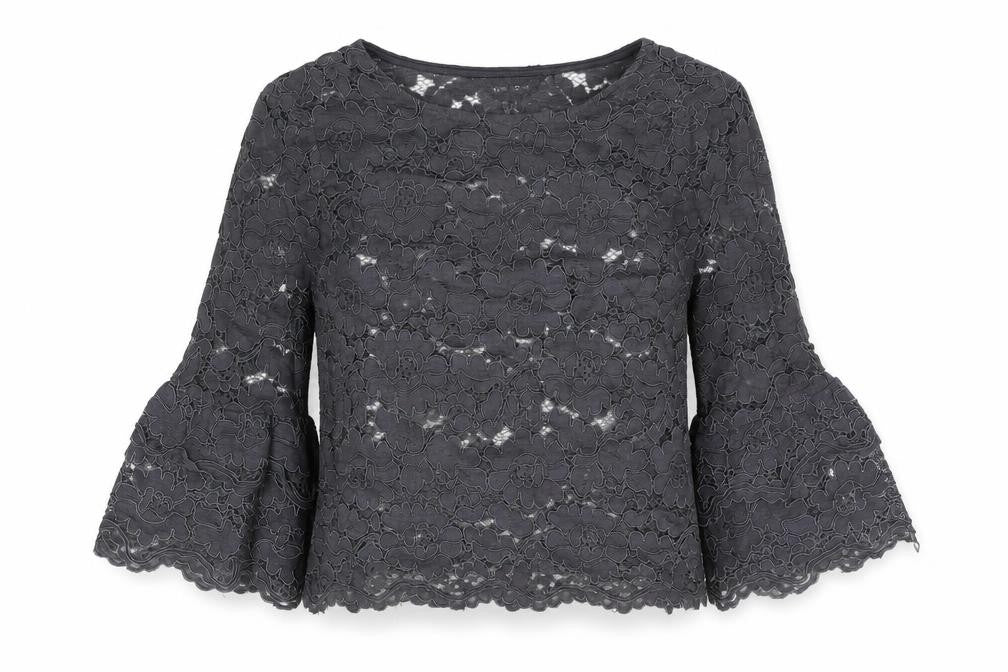 Womens UK Size 12 New Look Grey Basic Blouse