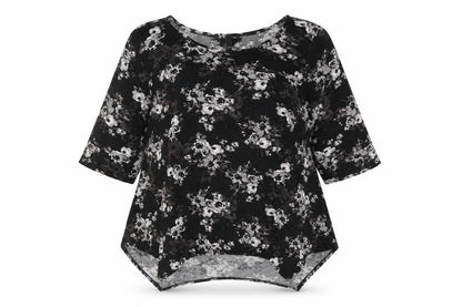Womens UK Size 20 Arcadia Black Basic Blouse