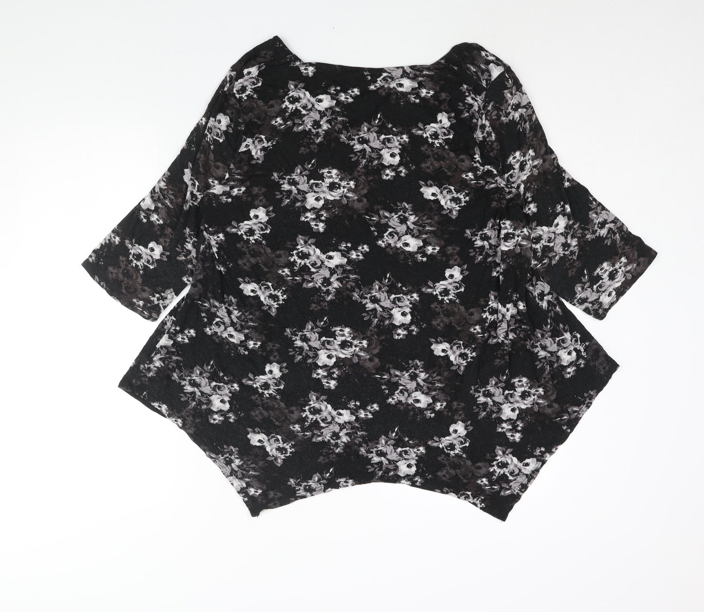 Womens UK Size 20 Arcadia Black Basic Blouse