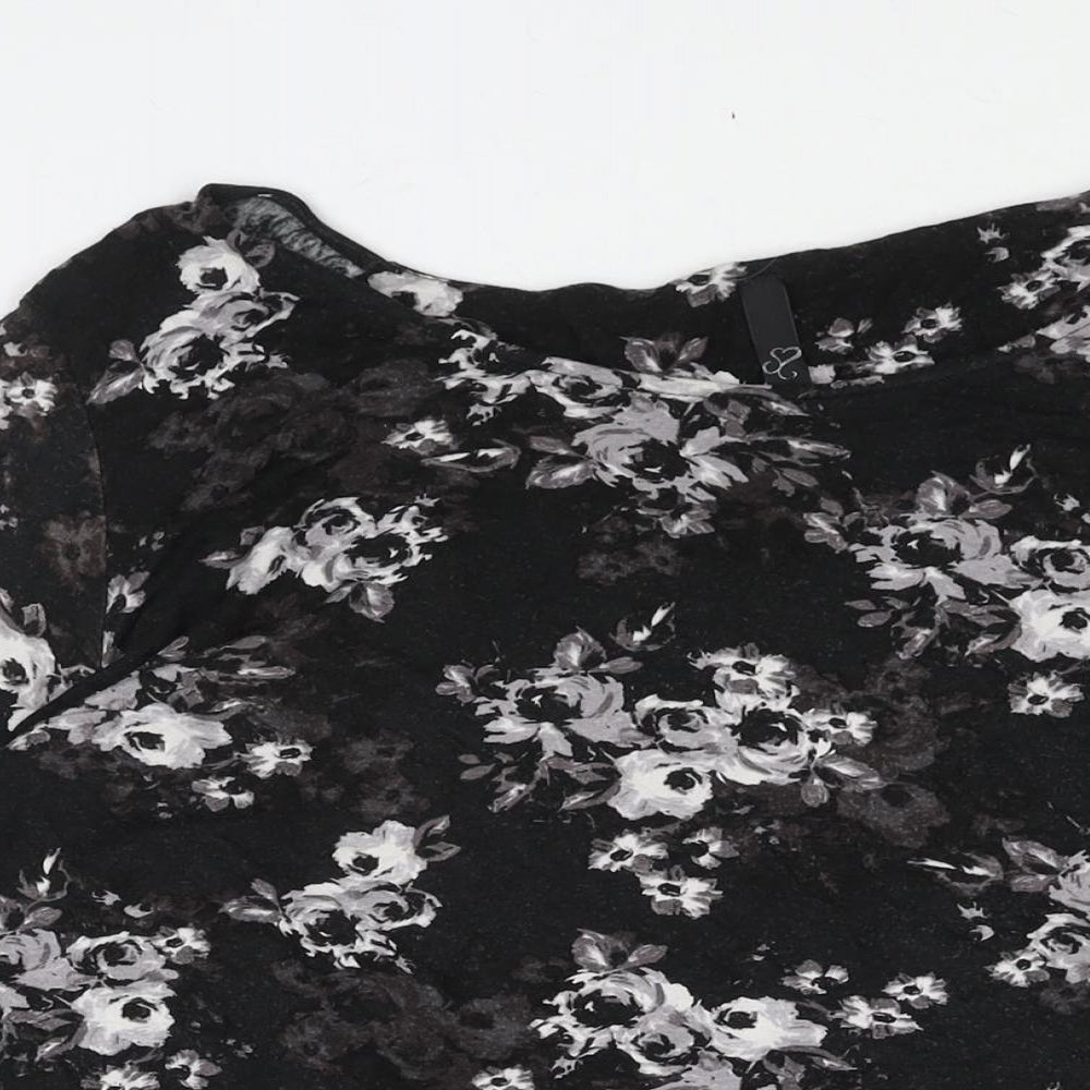 Womens UK Size 20 Arcadia Black Basic Blouse