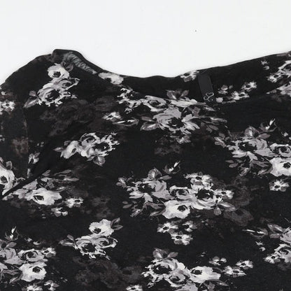 Womens UK Size 20 Arcadia Black Basic Blouse