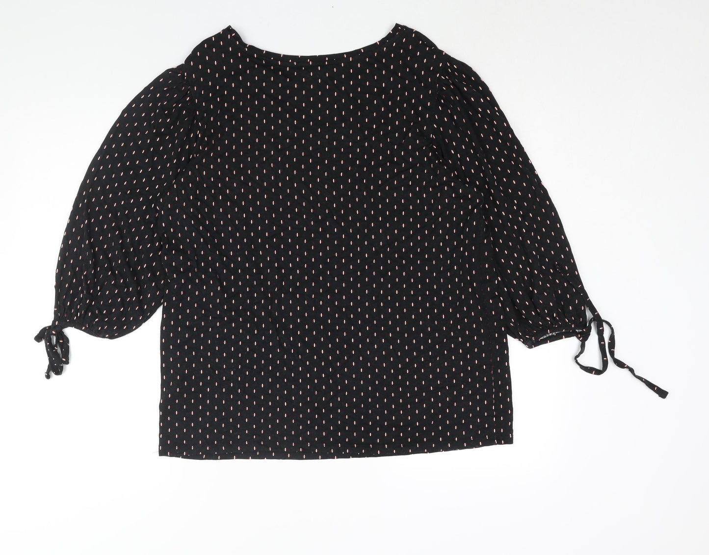 Womens UK Size 18 Principles Black Basic Blouse