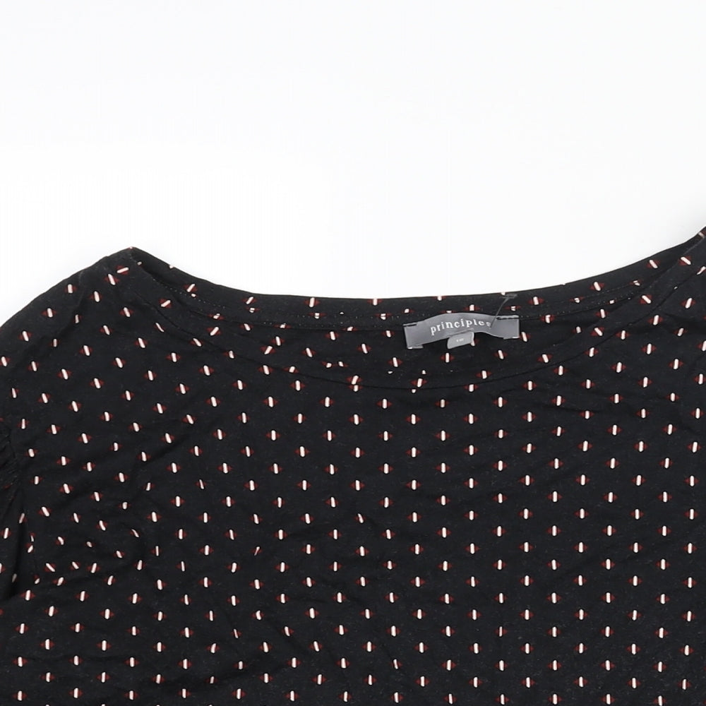 Womens UK Size 18 Principles Black Basic Blouse