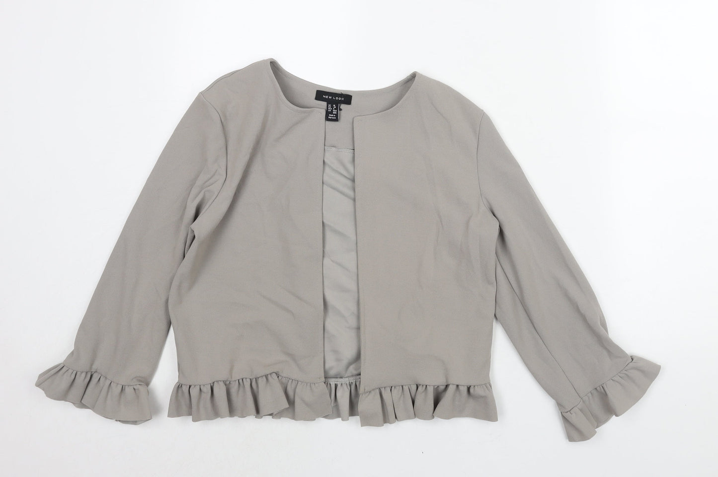 Womens UK Size 10 New Look Grey Jacket