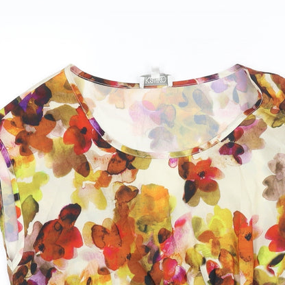 Womens UK Size 8 Kaliko Multicoloured Camisole Blouse