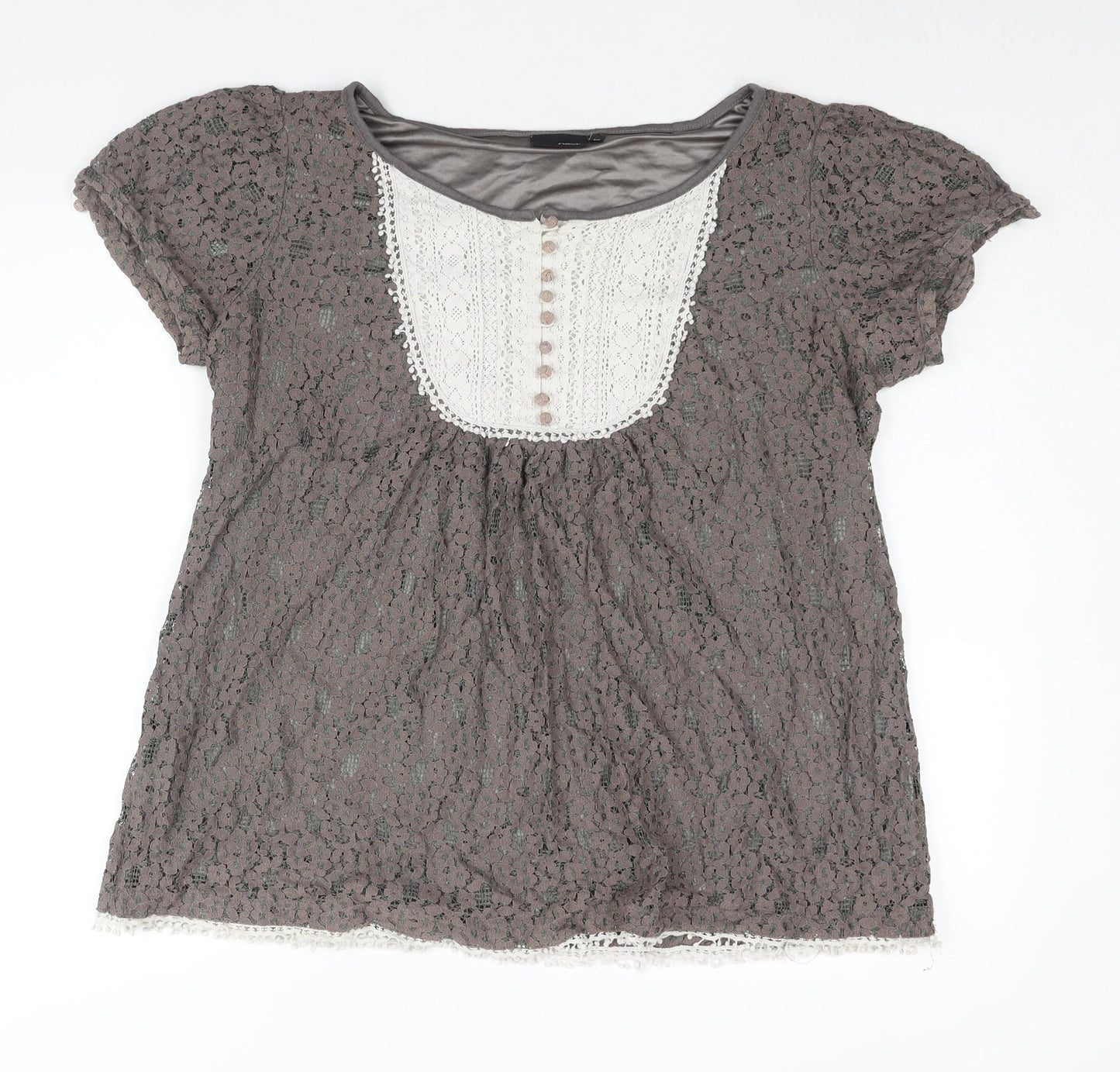 Womens UK Size 20 NEXT Grey Basic Blouse