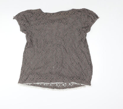 Womens UK Size 20 NEXT Grey Basic Blouse