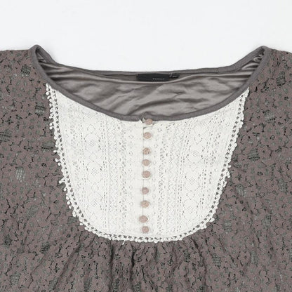 Womens UK Size 20 NEXT Grey Basic Blouse