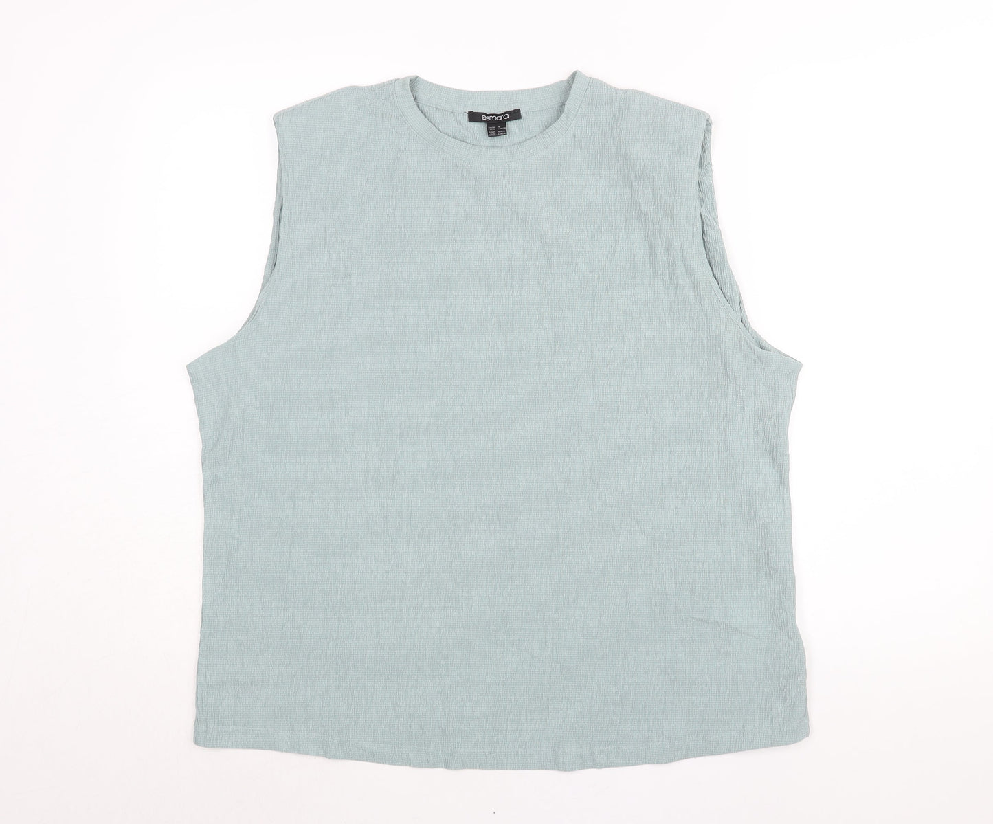 Womens UK Size L ESMARA Blue Basic Blouse