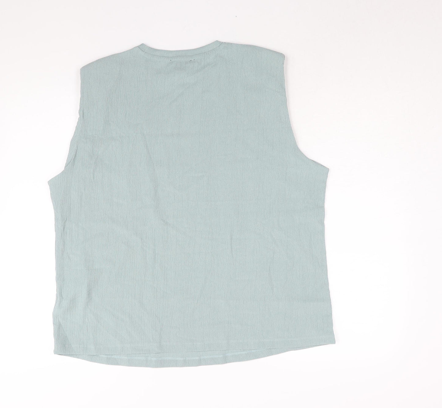 Womens UK Size L ESMARA Blue Basic Blouse