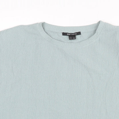 Womens UK Size L ESMARA Blue Basic Blouse
