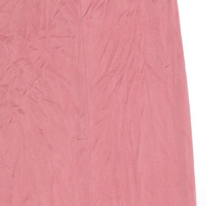 Topshop Womens Pink Modal Tank Dress Size 10 Sweetheart Pullover