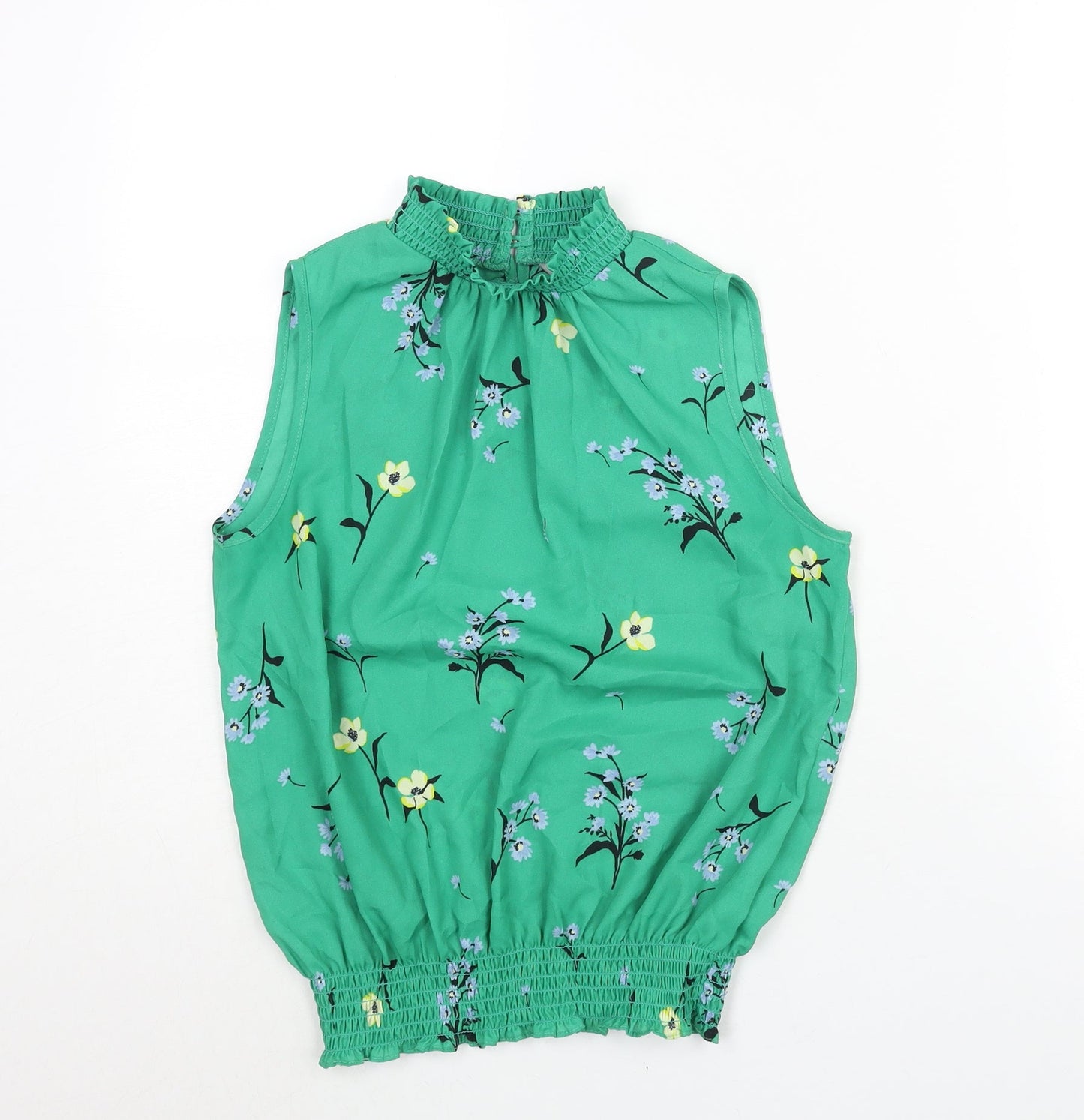 Womens UK Size 8 Dorothy Perkins Green Basic Blouse