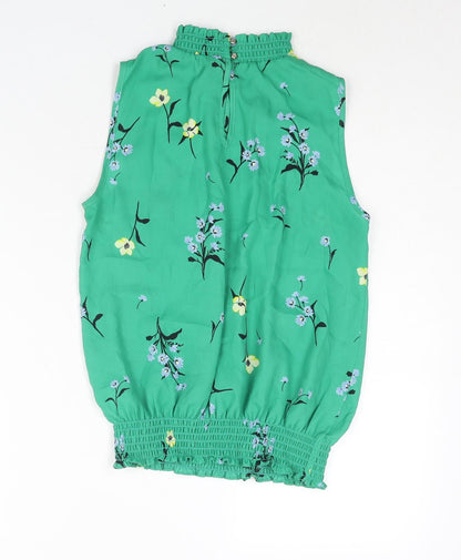 Womens UK Size 8 Dorothy Perkins Green Basic Blouse