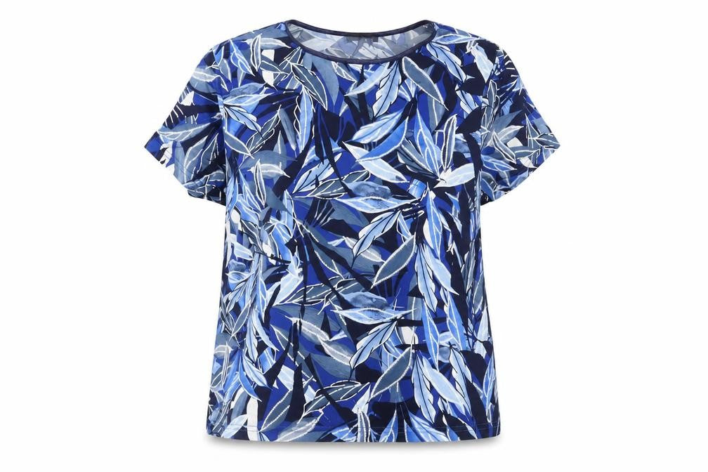 Womens UK Size XL Anna Rose Blue Basic Blouse
