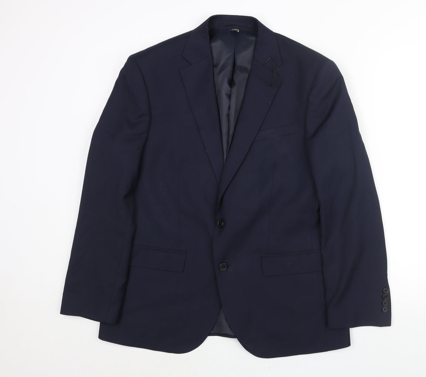 Mens UK Size 40 Marks and Spencer Regular Blue Suit Jacket