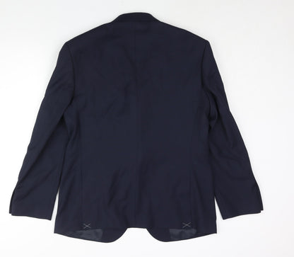 Mens UK Size 40 Marks and Spencer Regular Blue Suit Jacket