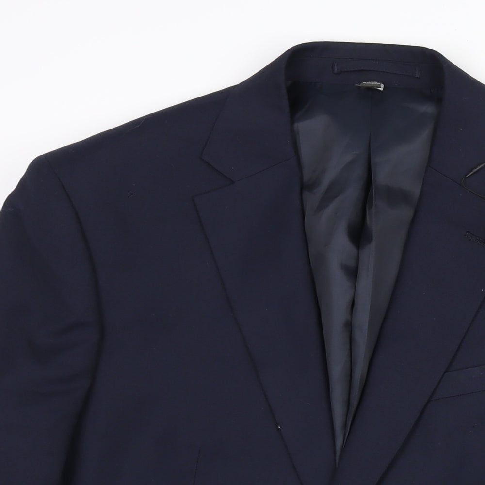 Mens UK Size 40 Marks and Spencer Regular Blue Suit Jacket