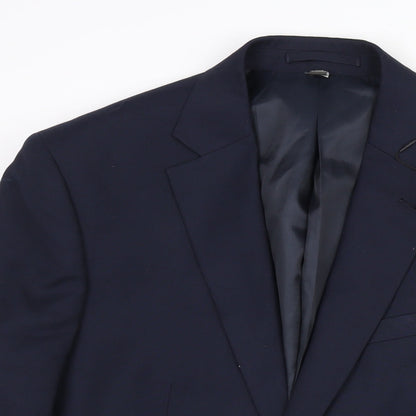 Mens UK Size 40 Marks and Spencer Regular Blue Suit Jacket