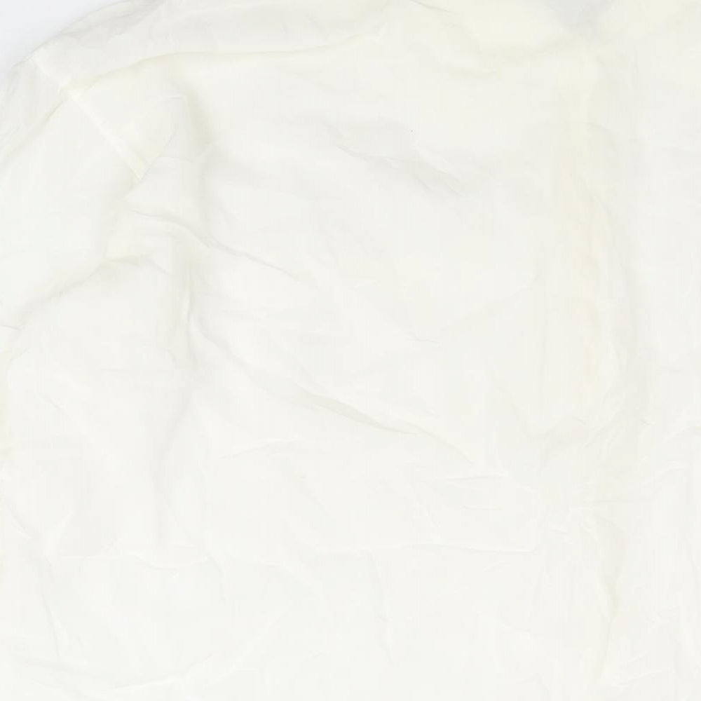 Endliess Spirit Womens White Viscose Basic Button-Up Size L Collared