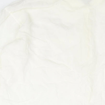 Endliess Spirit Womens White Viscose Basic Button-Up Size L Collared