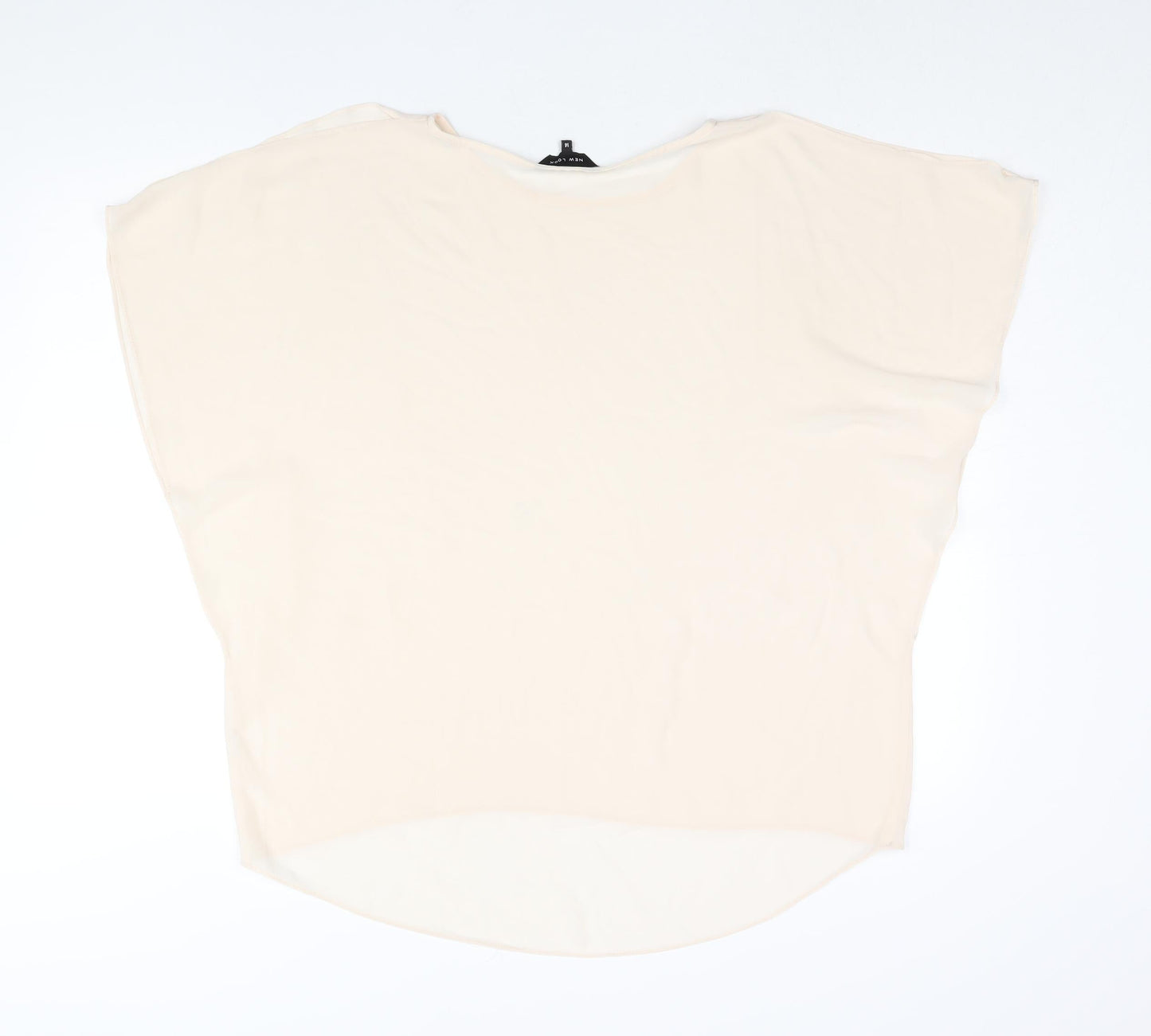 Womens UK Size 14 New Look Ivory Basic Blouse