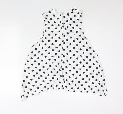 Womens UK Size 18 Debenhams White Camisole Blouse