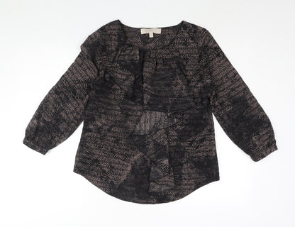 Womens UK Size 12 Fenn Wright Manson Black Basic Blouse