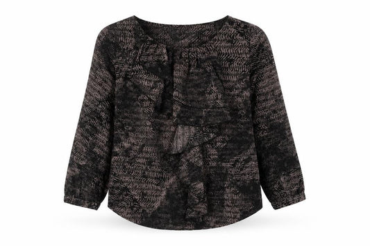 Womens UK Size 12 Fenn Wright Manson Black Basic Blouse