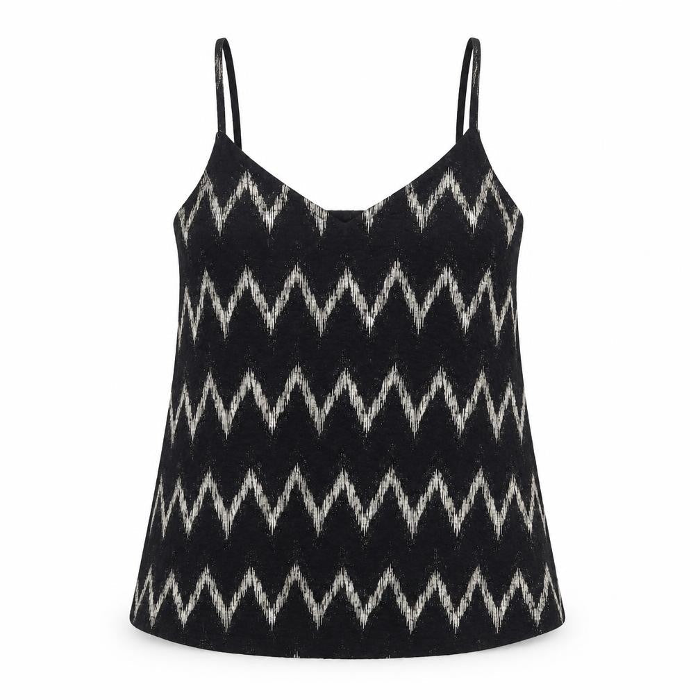 Womens UK Size 10 Topshop Black Basic Tank