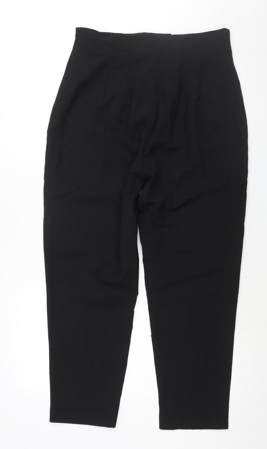 Womens UK Size 12 ASOS Regular Fit  Black Trousers