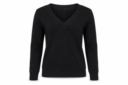 Topshop Womens Black Cotton Pullover Sweatshirt Size 14 Pullover