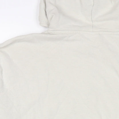 H&M Womens Beige Cotton Pullover Hoodie Size L Pullover - Los Angeles