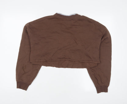 H&M Womens Brown Cotton Pullover Sweatshirt Size M Pullover