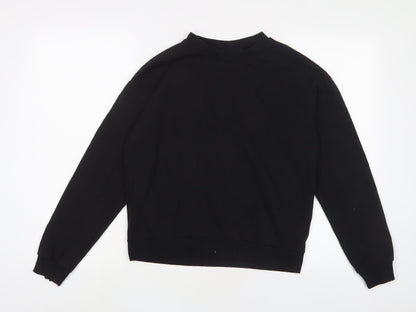 H&M Womens Black Cotton Pullover Sweatshirt Size S Pullover