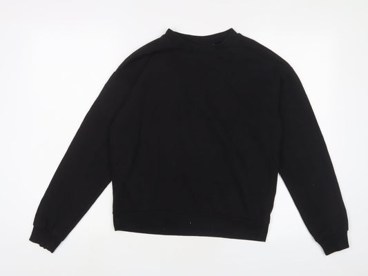 H&M Womens Black Cotton Pullover Sweatshirt Size S Pullover