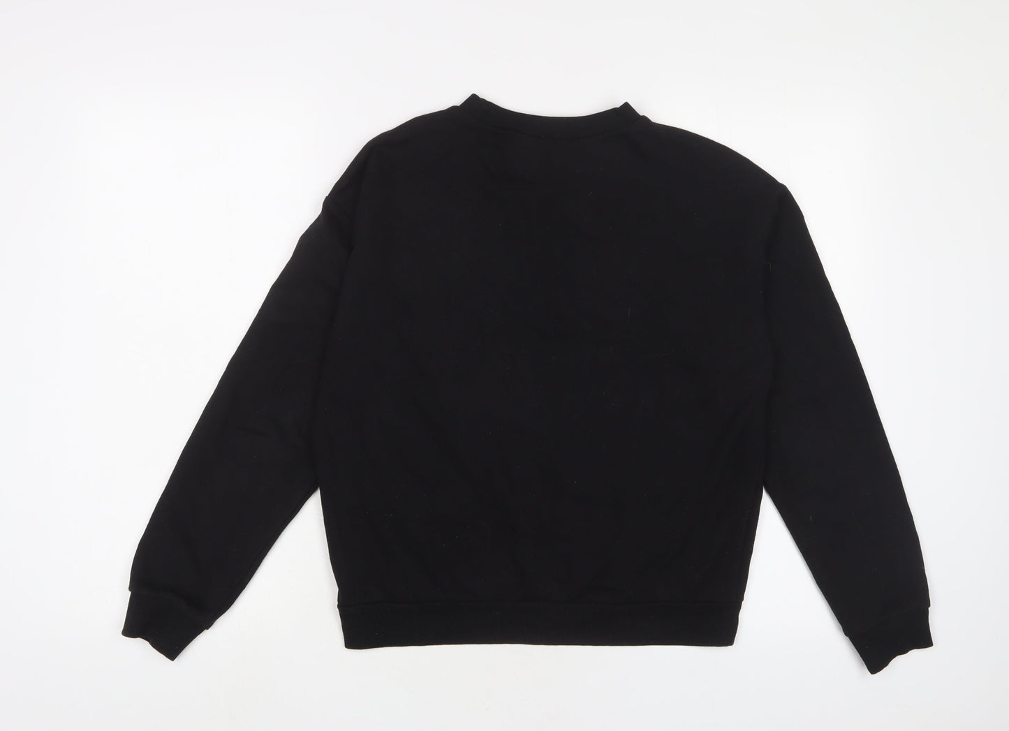 H&M Womens Black Cotton Pullover Sweatshirt Size S Pullover