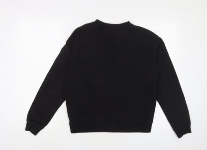 H&M Womens Black Cotton Pullover Sweatshirt Size S Pullover